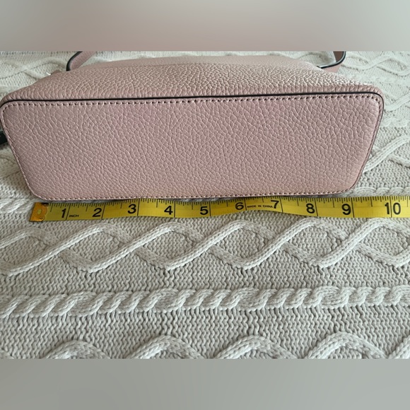 New! Kate Spade Blush Pink Crossbody Bag Zipper Top with Measurements - Picture 13 of 14